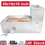 30x16x19 Inch Maple Syrup Evaporator Boiling Pan with 3/4 Inch Valve&Thermometer