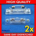 2X NUMBER PLATE LIGHT LICENCE LENS LAMP BULB FOR VW TRANSPORTER CADDY 3B5943021E