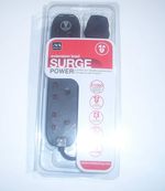 Masterplug 13 Amp Fused 4 Way Surge Protected 2m Trailing Extension Lead Black