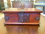 Antique 19th century merchant's storage box