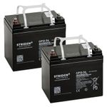 Mobility Scooter Batteries 12V 34Ah X 2 Strident AGM GP Electric Wheelchair