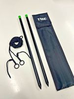 Distance Marker Sticks with fluorescent Tips, 12ft String, Carp Coarse Fishing