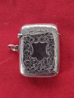 Solid Silver Vesta Case John Henry Wynn Chester 1899 45mm