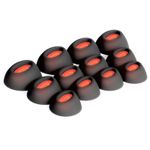 12 x Silicone EarBuds Ear Tips For JBL Tune Flex Earphones in Black