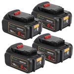 NEW DCB184 18V 6Ah LI-ION XR MAX BATTERY for DEWALT DCB182 DCB180 LED Indicator