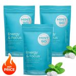 Neuro Gum Focus Mints with Caffeine L-Theanine 90pcs Boost Mental Clarity Energy