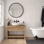 rustic wash stand Vanity Unit Freestanding rustic bathroom Sink Solid Wood