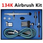Dual Action Air Brush Spray Gun Airbrush Kit Art Paint Crafts 0.2mm/0.3mm /0.5mm