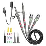 Universal P6100 Oscilloscope Clip Probes 2PCS 100MHz with Accessories Kit 1X 10X