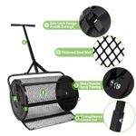 Coton Machinery 24" Steel Compost Peat Spreader Roller Lawn Renovation Top Dress