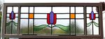 ANTIQUE STAINED GLASS WINDOW  005       FREE UK POSTAGE