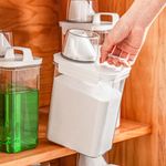 Laundry Detergent Powder Storage Box Airtight Washing Powder Container Dispenser