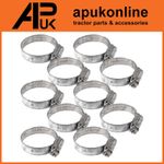 10 Heavy Duty Worm Drive Hose Clamp 32-44mm Water Coolant Pipe Workshop Fastener