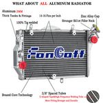 Aluminium Radiator For Honda CBR1100 CBR 1100XX Super Blackbird 1997-2008 UK NEW