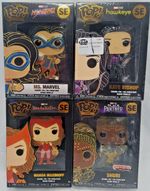 4 Pack of Marvel Avengers Funko Pop! SE Enamel Pins Disney