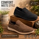 MENS SLIP ON SHOES CASUAL WALKING RUNNING JOGGING SPORTS GYM TRAINERS PUMPS NEW