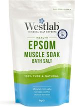 Westlab - Reviving Epsom Salt - 1kg Resealable Pouch - 100% Natural, Pure & Unsc