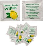 Lemon Hand Wipes Individually Wrapped Lemon Scented Wet Wipes Quick Dry