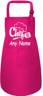 Personalised Kids Apron Chef's Hat Design Add Any Name