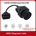 20Pin to OBDII 16Pin Diagnostic Cable Adapter Connector for BMW E36/E38/E39/Z3