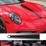 Centre Bonnet Stripe Decal Air Release Vinyl Fits Porsche 911 991 991.2