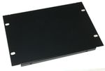 4U Half-Rack Panel 9.5 inch 241mm Folded Blank  Steel in black