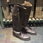 Bareback Sovereign Wax Brown Long Leather Boots Size EUR 42 UK 8 - hardly worn 