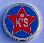 The K’s star enamel pin badge / brooch. Earlstown, The Reytons,