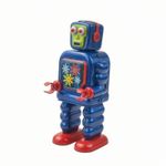 Tin Toy Robot Vintage-Style Figure Decorative for Desk, Collectors