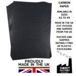Carbon Paper Black Copying Duplicating Reusable • A2 to A5 • 17gsm • Made in UK