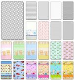 100% Cotton Fitted Sheet With Printed Design For Baby Cot Cotbed Junior Bed