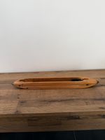 Vintage Wooden Weaving Loom Shuttle 16.5cm Metal Tip Antique Textile Craft Tool