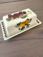 Vintage Portmeirion Pomona Covered Butter Dish Orange Backstamp England