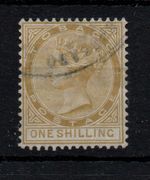 Tobago 1894 1/- olive yellow SG24 fine CDS used WS44793