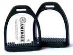 Polymer Stirrups Horse Riding Lightweight Equestrian 4" 4.75" Black AMIDALE