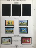 Boy/Girl Scouts Stamps on Pages Make an Offer #97