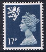 GB SG S58 MNH MINT Scotland 17p Deep Blue CB Regional Machin Definitive