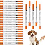 25 Pack 1ml with Needle Individually Wrapped Dispensing Measuring Tool