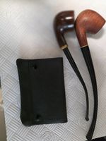 SMOKING PIPES & TOBACCO POUCH - USED
