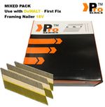 MIXED PACK Framing Nails for DEWALT 18vCordless First Fix 50/65/75/90mmm