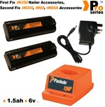 2 x PS Batteries 1.5ah for Paslode nailer- Wall Charger - Paslode Charger Base