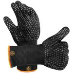 Extreme Heat Resistant Oven Gloves Premium BBQ Grilling Cooking Mitts Nonslip UK