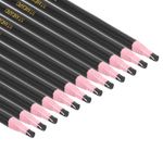 Peel-Off China Markers, 12 Pack Grease Wax Pencils Wood, Black