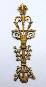 Antique Brass Furniture Frame Decorative Accent Decor Old Vintage Hardware