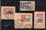 Solomon Islands 1939 high values to 10/- on original pieces SG69-71 WS35756