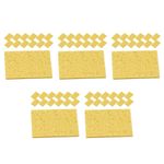 150Pcs Durable Yellow Soldering Iron Cleaning Sponge Industrial Use High Temp