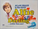 ALFIE DARLING ORIGINAL UK QUAD FILM POSTER 1975