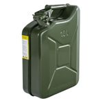 10L Jerry Can (Steel) For Fuel / Diesel / Petrol / Oil / Water - (Green)