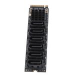 M.2-SATA3.0 Adapter Card 6Gbps High Speed ASM1166 M.2 PCIE- Expansion Card