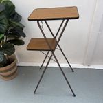 Vintage 1970s Two-Tier Folding Projector Stand